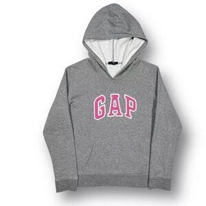 Gap Marl Grey Pink Logo Embroidered
Pullover Hoodie